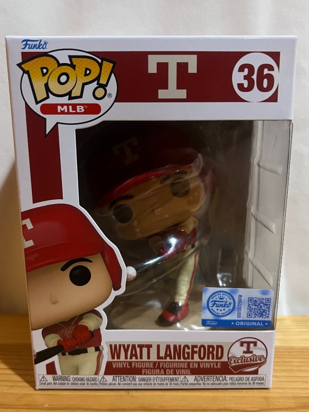 TEXAS RANGERS WYATT LANGFORD CITY CONNECT THEME FUNKO POP 7-24-26 BRAND NEW